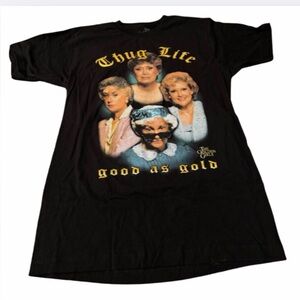 The Golden Girls Black Thug Life Graphic Tee